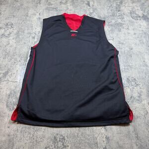 Vintage Embroidered Starter Red & Black Blank Basketball Jersey Size Large